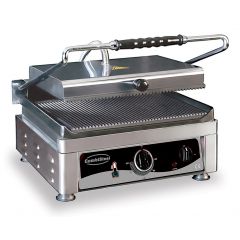 Bakplaat / Grillplaat Contact Grill Geribd - 51x50x30 cm Combisteel 7491.0020