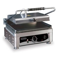Bakplaat / Grillplaat Contact Grill Glad/geribd - 41x50x30 cm Combisteel 7491.0010