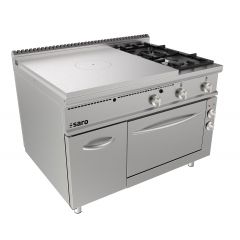 Bakplaat / Grillplaat Doorkookplaat Fornuis Elektrische Oven + 2 Branders Deur Lq - Model Tpg6Le Saro 423-8125