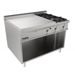 Bakplaat / Grillplaat Doorkookplaat Kachel Open Onderbouw + 2 Branders Lq - Model Tpg6Ba Saro 423-8115