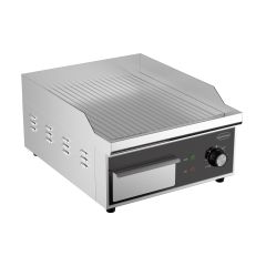 Bakplaat / Grillplaat Elektrische Geribd - 36x45x22 cm Combisteel 7518.0145