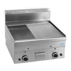 Bakplaat / Grillplaat Gas 1/2 Glad Geribbeld 1000X600 Model Gft66Lr Saro 504-1145