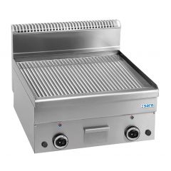 Bakplaat / Grillplaat Gas Geribbeld Tafelmodel 600X600 Model Gft66R Saro 504-1140