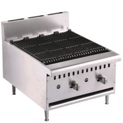 Bakplaat / Grillplaat Gas Grill 2 Branders - 61,5x80x59 cm Combisteel 7455.0910