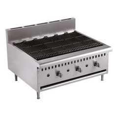 Bakplaat / Grillplaat Gas Lavasteengrill - 91,5x80x59 cm Combisteel 7455.0905
