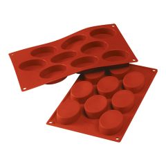 Bakvorm Ovals-Medium siliconenrubber (VMQ) Silikomart EMG 70071