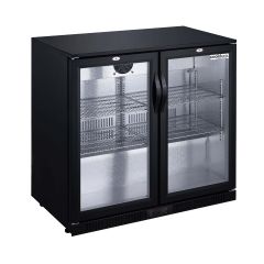 Barkoeler Zwart 2-deurs - 198 liter - 90x52x85 cm - Cooldura afb1