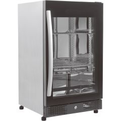 Barkoelkast Barkoeler Zwart 1 Volledige Glasdeur - 50x50x84 cm Combisteel 7455.1301