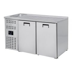 Barkoelkast Bierkoeler 2 Deuren 1L - 155x70x95 cm Combisteel 7489.5315