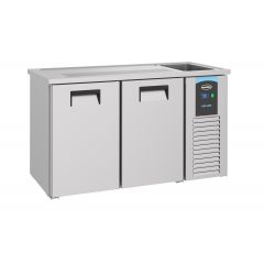 Barkoelkast Bierkoeler 2 Deuren 1R - 155x70x95 cm Combisteel 7489.5310