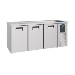 Barkoelkast Bierkoeler 3 Deuren 1R - 210x70x95 cm Combisteel 7489.5330