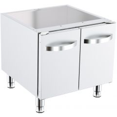 Base 600 Onderstel 2 Deuren - 60x60x60 cm Combisteel 7178.0125