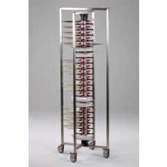 Bordenrek Trolley Inklapbaar 60 - 48x48x149 cm Combisteel 7036.0050