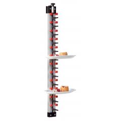 Bordenrek Wandmodel 12 - 7x100 cm Combisteel 7036.0015
