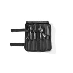 Chef opmaak set, 6 stuks, zwart RVS/PP/Polyester Hendi HEN 400074