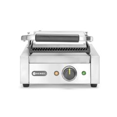Contactgrill - enkel RVS boven en onder geribd Hendi HEN 263501