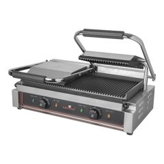 Contactgrill geribbeld-geribbeld elektr. gietijzer CaterChef EMG 688415