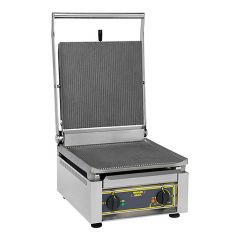Contactgrill geribbeld-geribbeld gietijzer Roller Grill EMG 304065