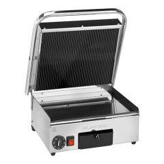 Contactgrill glad-geribbeld keram. glas MilanToast EMG 420092