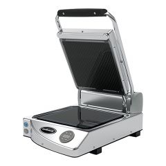 Contactgrill glad-geribbeld keram. glas SpidoCook EMG 596052