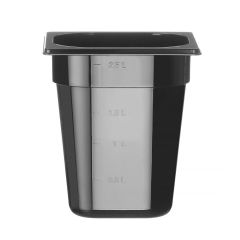 Container GN 1/6 zwart polycarbonaat PC Hendi HEN 862704