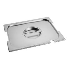 Deksel gastronorm GN1/2 RVS met lepel en greep uitsparing CaterChef EMG 953445