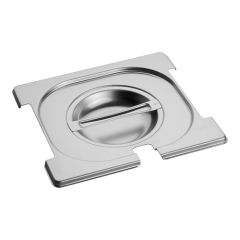 Deksel gastronorm GN1/6 RVS met lepel en greep uitsparing CaterChef EMG 953475