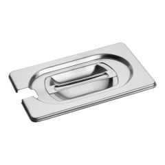 Deksel gastronorm GN1/9 RVS met lepeluitsparing CaterChef EMG 953195