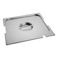 Deksel gastronorm GN2/3 RVS met lepel en greep uitsparing CaterChef EMG 953435