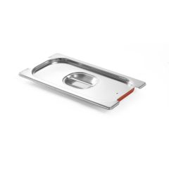 Deksel met handgreepuitsparing RVS/Siliconen Hendi HEN 804339