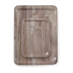 Dienblad van melamine met hout bedrukking Melamine AmerBox HEN 508954