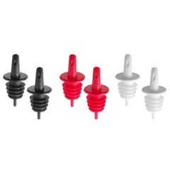 Doorschenkers (6 stuks) 2 zwart, 2 wit, 2 rood BarUp HEN 599440