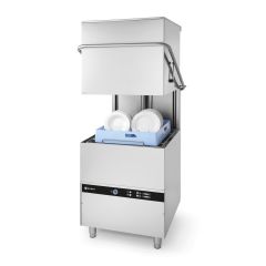 Doorschuifvaatwasser - 50x50mm - elektronische bediening RVS met reinigingspomp Hendi HEN 233061