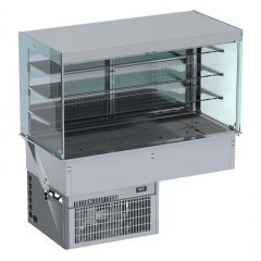 Drop-In Wandmodel Koelvitrine Recht - Roll-Up 4/1 - 144x72x143 cm Combisteel 7495.0170
