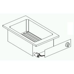 Elektrische Friteuse 1X10 L - 40x60x35,6 cm Combisteel 7266.0070