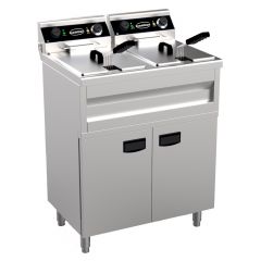 Elektrische Friteuse 2X9L - 69,5x53x97 cm Combisteel 7455.0985