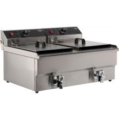 Elektrische Tafelfriteuse 2X10 L - 69x56x38 cm Combisteel 7455.1007