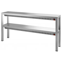 Etagere Halogeen Verwarmd 2 Niveaus - 200x30x65 cm Combisteel 7452.0335