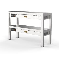 Etagere Keramisch Verwarmd 2 Niveau - 100x30x65 cm Combisteel 7333.0512