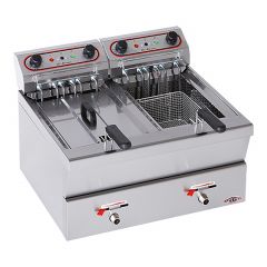 Friteuse 12L+12L RVS Stilfer EMG 527212