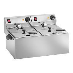 Friteuse 6L+6L RVS Titanium EMG 508128