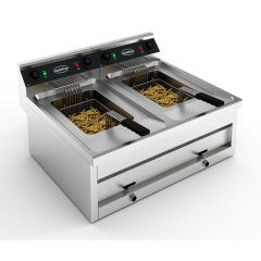 Friteuse Tafel 2X12L 2X6kW - 80x70x32,8 cm Combisteel 7455.0940