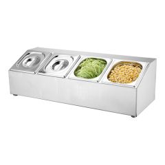 Garneerunit 4xGN1/6 RVS EMGA EMG 861182