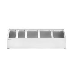 Gastronormbak houder RVS 5 compartimenten Hendi HEN 820049
