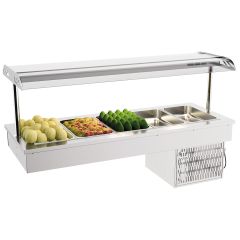 Gekoeld Buffet Drop-In Gekoelde Bak 5/1 - 180x70x105 cm Combisteel 7178.2050