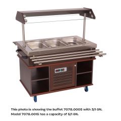 Gekoeld Buffet GN 5/1 - 190x70x140 cm Combisteel 7078.0015