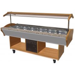 Gekoeld Buffet GN 6/1 - 220x90x85 cm Combisteel 7077.0015