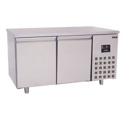 Gekoelde werkbank Bakkerskoelwerkbank 2 Deurs - 155x80x85 cm Pro Line Combisteel 7489.5250