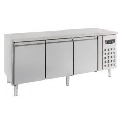 Gekoelde werkbank Bakkerskoelwerkbank 3 Deurs - 202x80x85 cm Standard Line Combisteel 7450.1220