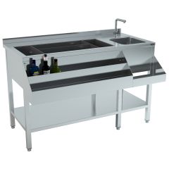 Gekoelde werkbank Cocktail Bar Station - 140x74x90 cm Combisteel 7084.0010